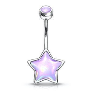 Evie Star Sparkling Stone Navel Ring